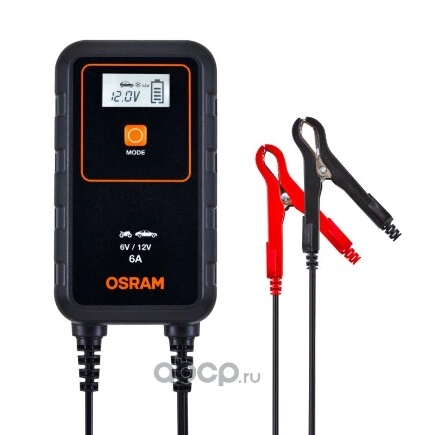 Зарядное устройство для аккумулятора Osram BATTERY charge 906 6V/12V 6A OSRAM купить 9 051 ₽