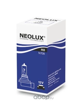 Лампа 12V H8 35W PGJ19-1 NEOLUX 1 шт. картон купить 348 ₽