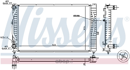 Радиатор основной NISSENS купить 9 962 ₽