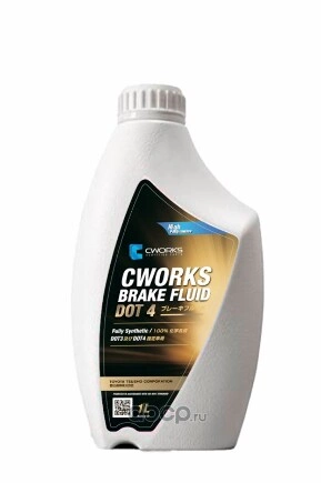 CWORKS Brake Fluid Dot-4, 1L, Жидкость тормозная CWORKS купить 859 ₽