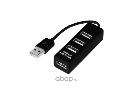 Разветвитель USB на 4 порта черный REXANT купить 616 ₽