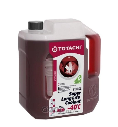 Антифриз TOTACHI Super LLC Red G12+ готовый -40C красный 2 л 4589904520709 купить 488 ₽