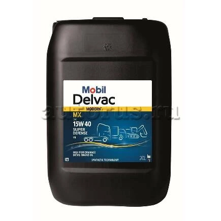 Масло моторное MOBIL Delvac Modern 15W-40 Super Defense V4 20 л купить 10 408 ₽