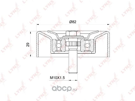 Направляющий ролик приводной LYNXauto купить 1 584 ₽