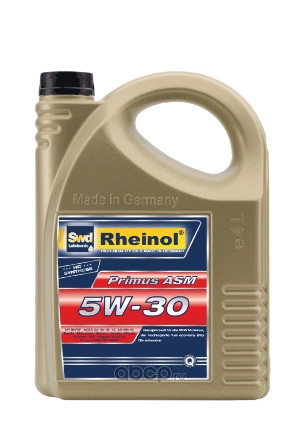 Масло моторное SWD RHEINOL Primus ASM 5W-30 синтетическое 4 л купить 4 031 ₽