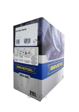 Масло моторное Ravenol 5W-30 синтетика 20 л купить 21 344 ₽