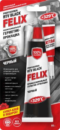 Герметик прокладка Felix черный 85г купить 200 ₽