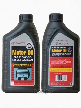 Масло моторное TOYOTA Engine Oil 5W-30 синтетическое 0.946 л купить 1 469 ₽