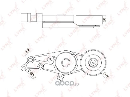 Натяжитель ремня навесного оборудования LYNXauto купить 3 586 ₽