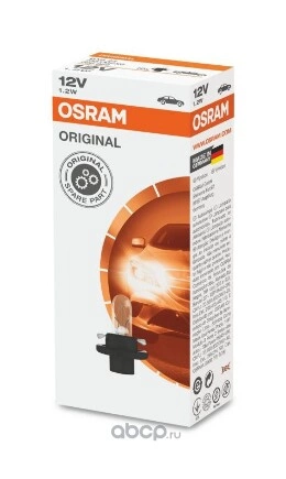 Лампа 12V 5XFS10 1,2W OSRAM ORIGINAL LINE 1 шт. картон купить 120 ₽