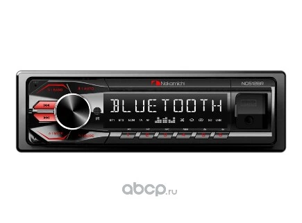 Автомагнитола Nakamichi NQ512BR 1 din, USB, AUX, Bluetooth, 50x4 Вт,красн. NAKAMICHI купить 2 906 ₽