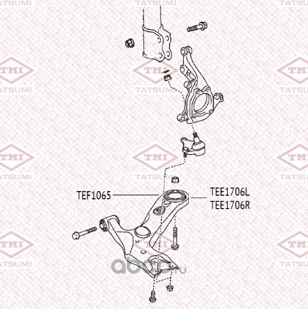 Рычаг передней подвески нижний R TATSUMI купить 4 012 ₽