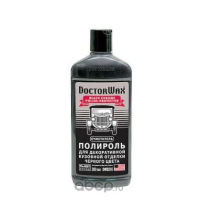 Полироль декоративной кузовной отделки,черный 0,3л Doctor Wax купить 579 ₽