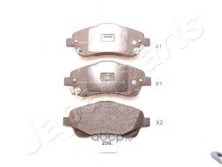 Колодки тормозные передние JAPANPARTS купить 1 253 ₽