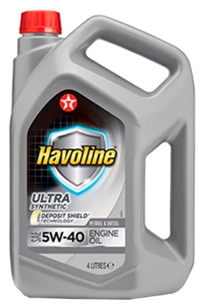 Масло моторное TEXACO Havoline Ultra 5W-40 синтетика 4 л купить 4 943 ₽