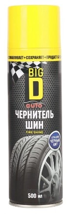 Чернитель шин/Tire shine 500 мл BIG D купить 259 ₽