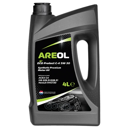 AREOL ECO Protect C-4 5W30 (4L)_масло моторное синт. ACEA C4, Renault RN0720, MB 229.51/226.51 AREOL купить 3 716 ₽