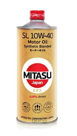 Масло моторное Mitasu Motor Oil SL 10W-40 полусинтетическое 1 л купить 969 ₽