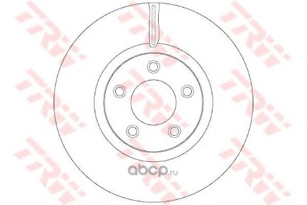 Диск тормозной передний TRW купить 6 325 ₽