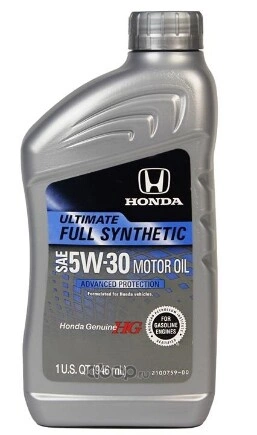 Масло моторное HONDA Ultimate Full Synthetic 5W-30 синтетическое 0.946 л купить 2 747 ₽