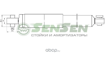 Амортизатор_зад. HYUNDAI Solaris RB, Accent IV, i20, KIA Rio III, 2010- SENSEN 12130161 купить 2 559 ₽