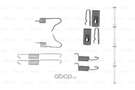 Ремкомплект колодок стояночного тормоза NISSAN Qashqai (J10) 06>/XTrail (T31) 07> BOSCH купить 1 203 ₽