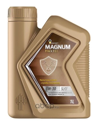 Масло моторное Rosneft Magnum Maxtec 5W-30 полусинтетическое 1 л купить 504 ₽