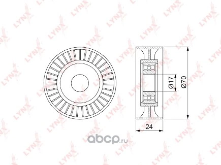 Ролик натяжного механизма / приводной LYNXauto купить 1 836 ₽