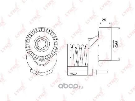 Ролик натяжителя LYNXauto купить 3 698 ₽