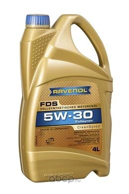 Масло моторное Ravenol FDS 5W-30 4 л 111113900401999 купить 9 153 ₽