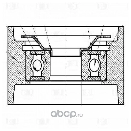 Ролик привод. ремня для а/м КАМАЗ 5490/Axor [ОМ457] обвод. генер. (20x74x38) TRIALLI купить 2 606 ₽