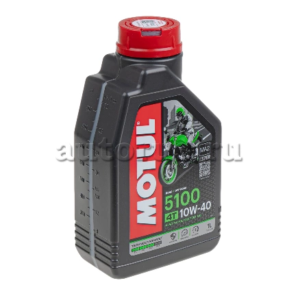 Масло моторное Motul 5100 4T 10W-40 синтетическое 1 л купить 1 306 ₽