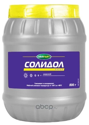 Смазка Солидол- Ж OILRIGHT 0,8 кг купить 172 ₽