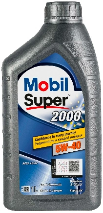 Масло моторное MOBIL Super 2000 X3 5W-40 полусинтетическое 1 л купить 1 400 ₽