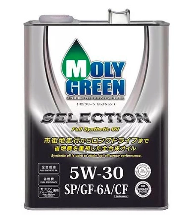 Масло моторное MOLYGREEN SELECTION 5W-30 синтетика 4 л купить 3 699 ₽