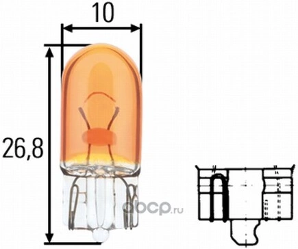 Лампа 12V WY5W 5W HELLA 1 шт. картон купить 57 ₽