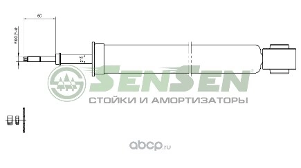 Амортизатор задний L=R BMW X3 (E83)2 SENSEN купить 2 322 ₽