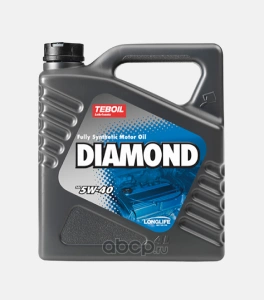 Масло моторное TEBOIL Diamond 5W-40 синтетическое 4 л купить 2 834 ₽