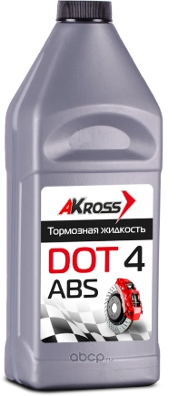 Тормозная жидкость Akross Dot-4 910 гр серебро AKS0004DOT AKROSS купить 250 ₽