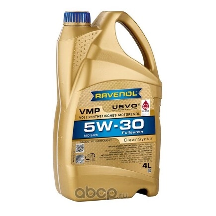 Масло моторное Ravenol VMP 5W-30 синтетическое 4 л купить 8 862 ₽