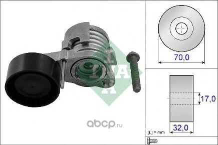 Ролик-Натяжитель приводного ремня INA купить 6 482 ₽