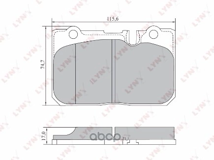 Колодки передние LYNXauto купить 2 061 ₽