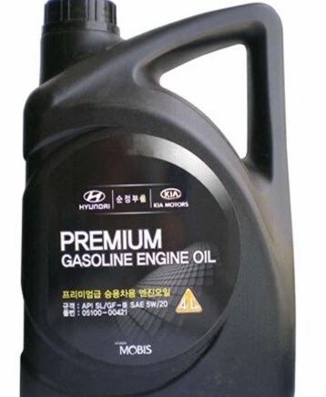Масло моторное HYUNDAI/KIA Premium Gasoline 5W-20 полусинтетическое 4 л купить 2 715 ₽