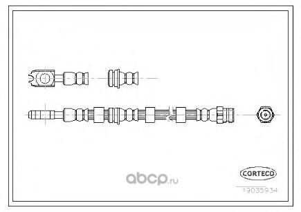 Тормозной шланг передний CORTECO купить 1 629 ₽