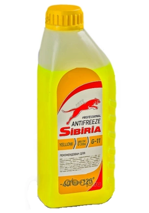 Антифриз SIBIRIA Antifreeze G11 готовый -40C желтый 1 кг купить 146 ₽