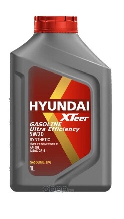 Масло моторное Hyundai Xteer Gasoline Ultra Efficiency 1 л купить 564 ₽