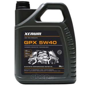 Масло моторное XENUM GPX 5W-40 синтетическое 5 л купить 11 828 ₽