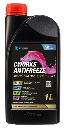 CWORKS Antifreeze Super Long Life, 1L, Антифриз CWORKS купить 301 ₽