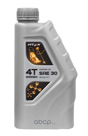 Масло VITEX Garden 4T SAE 30 API SG/CD моторное минер (1л) VITEX купить 254 ₽