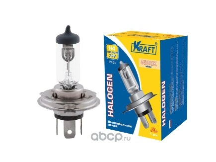 Лампа 24V H4 100/90W P43t KRAFT 1 шт. картон купить 167 ₽